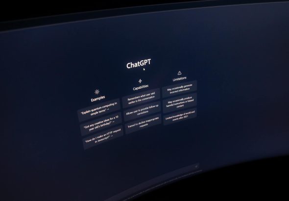 Ilustrasi konsep Natural Language Processing (NLP) dalam kecerdasan buatan, memproses teks dan suara manusia